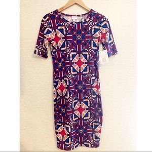 LuLaRoe LLR Julia Geometric Dress XS
